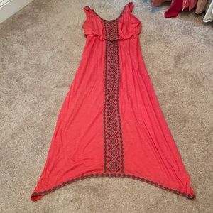 Maybe had on twice..More of an orange/red. Midi